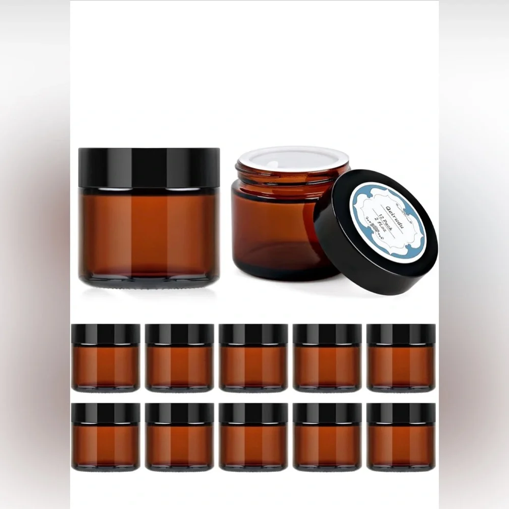 Amber Cosmetic 2 oz Jars